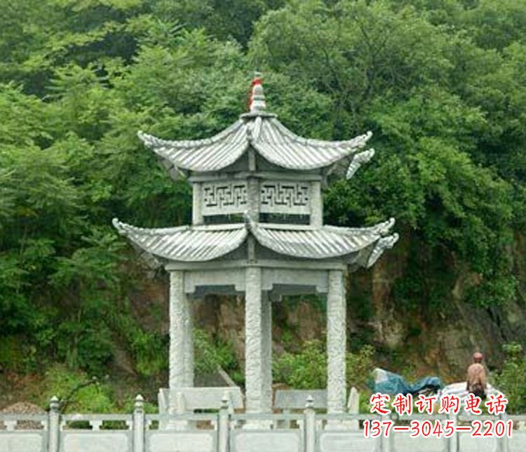 聊城中领雕塑|凉亭石雕:让您的景区更加精彩
