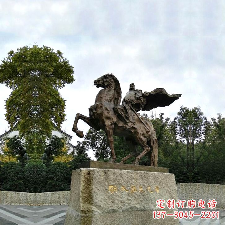 聊城华夏文明领袖朱元璋铜雕塑