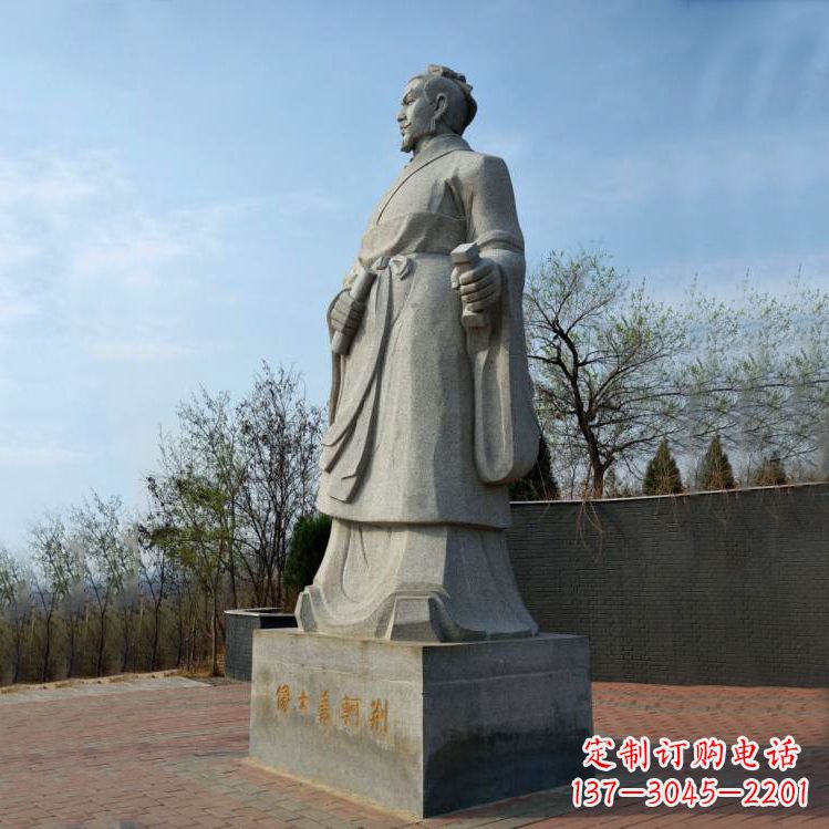 聊城中国荆轲铜雕塑,给景区广场趣味增添历史感
