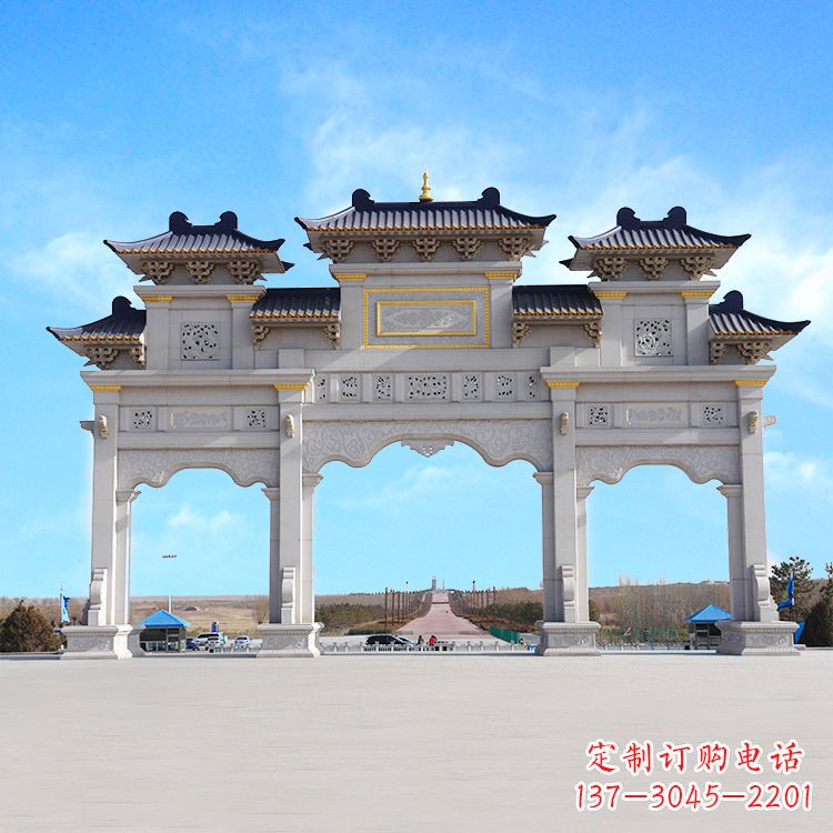 聊城牌坊雕塑定制,让您的景点更出彩