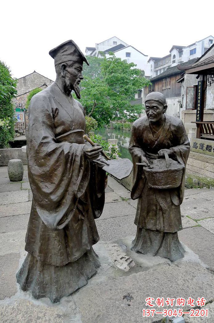 聊城经典雕塑:王羲之情景小品