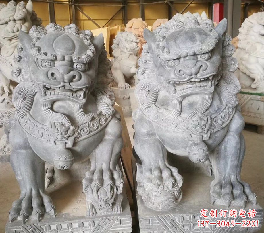 聊城南方石狮子雕塑,传承古典工艺
