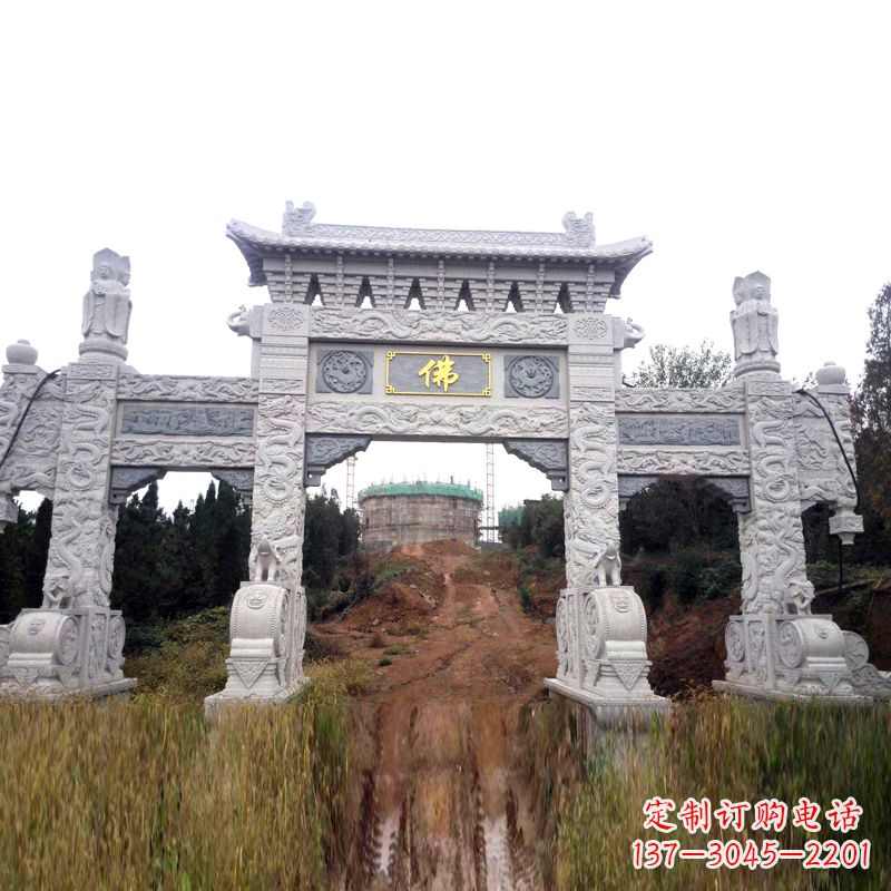 聊城景区入口石牌坊雕塑,为您塑造独一无二的精美雕塑
