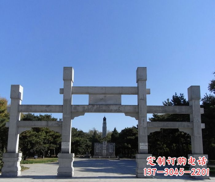 聊城中领雕塑石雕牌坊定制