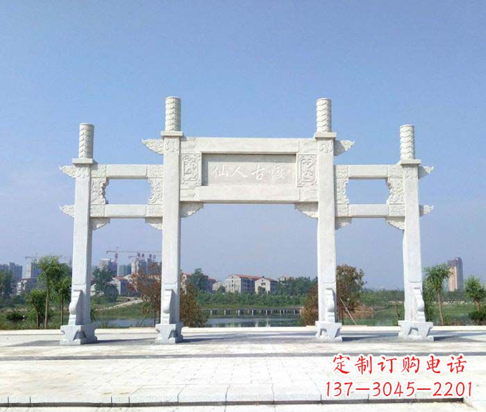聊城精美牌楼石雕,给你传统文化的享受