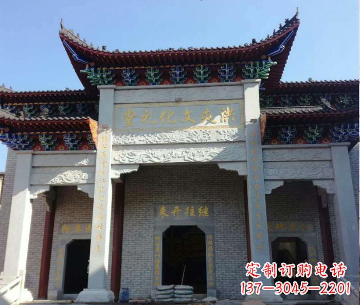 聊城景区三门石雕牌楼,精美绝伦的艺术之作