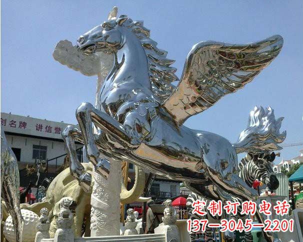 聊城中领雕塑定制的飞马雕塑