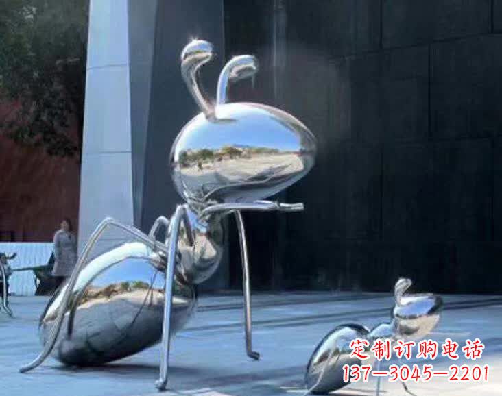 聊城不锈钢蚂蚁雕塑,抛光镜面,精致精美