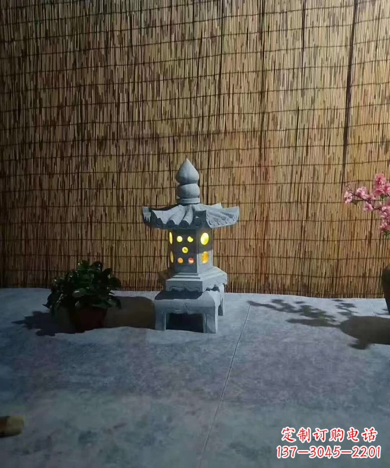 聊城酒店石灯雕塑