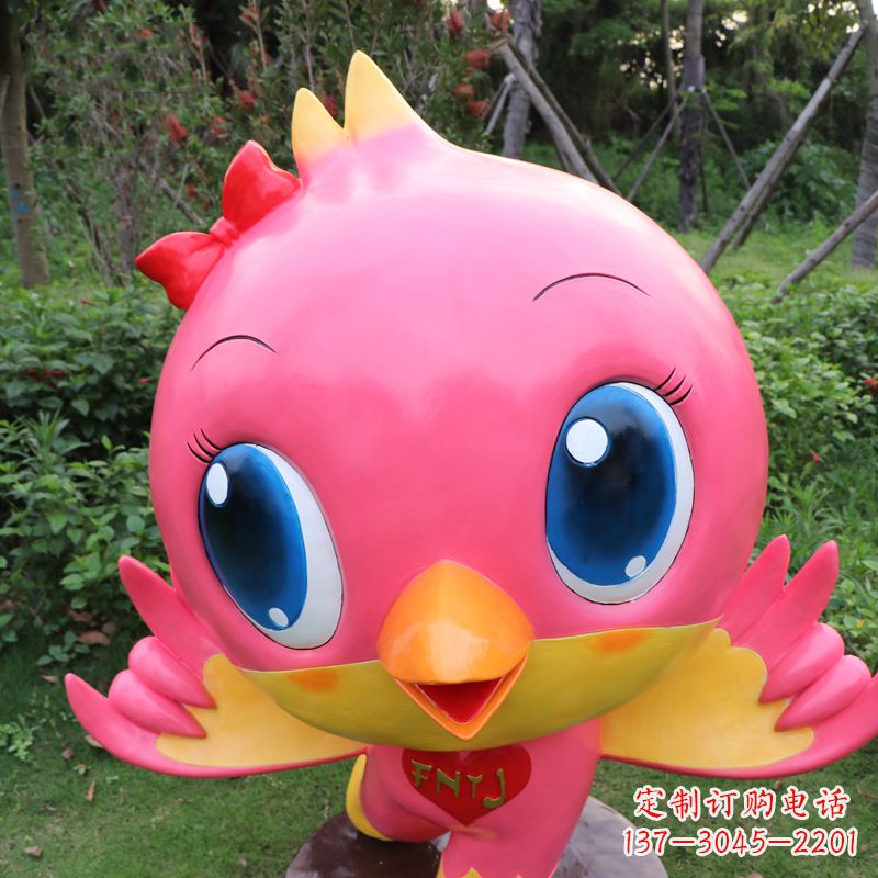 聊城中领雕塑精致玻璃鸽子雕塑