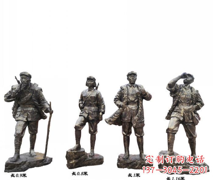 聊城专注制作抗战红军青铜雕塑