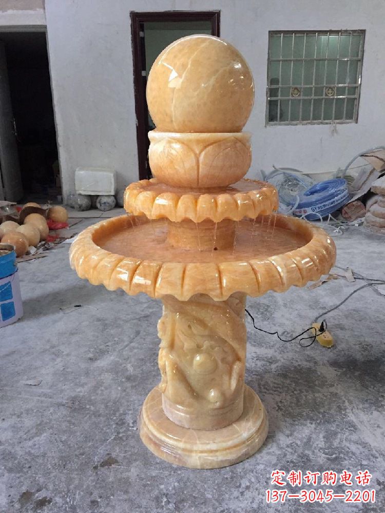 聊城品位客厅的福气——风水球雕塑