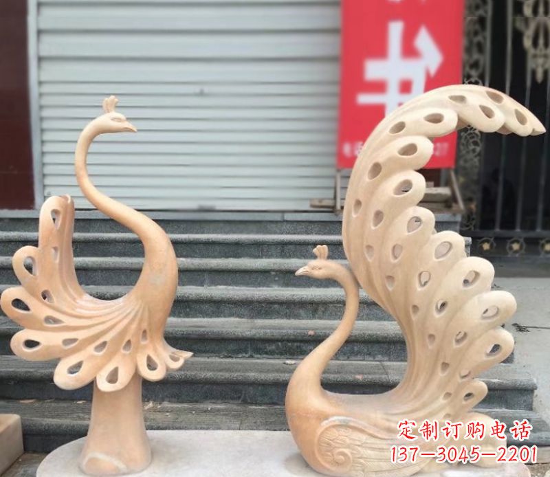 聊城中领雕塑专业提供独特精致的孔雀石雕塑,以…