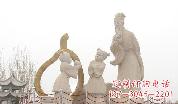 聊城全新手工制作的孔融让梨石雕