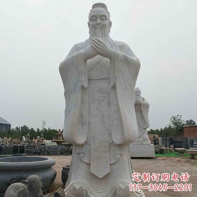 聊城孔子玻璃钢雕塑