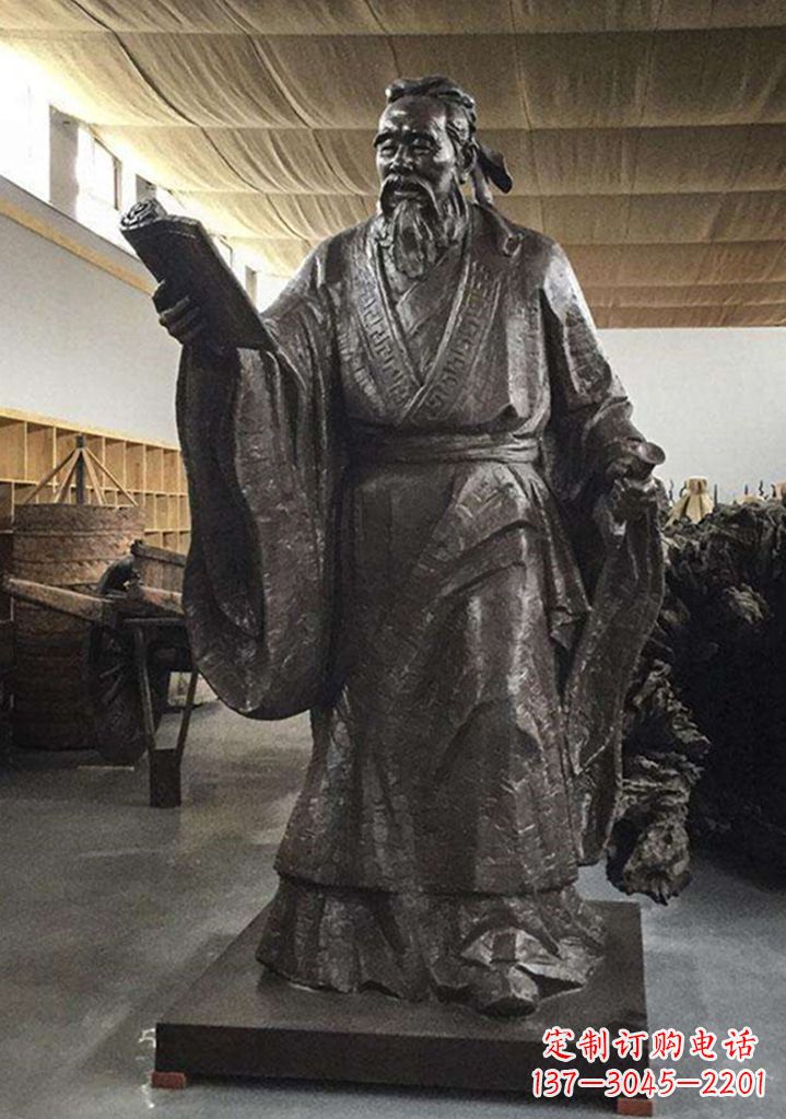 聊城中国古代圣贤孔子雕塑