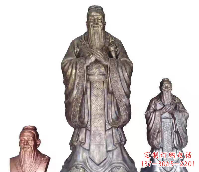 聊城中领雕塑推出的精美古典孔子雕塑,是一款集…