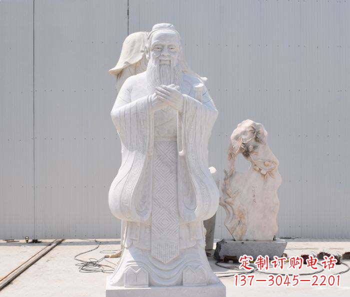 聊城孔子古代名人石雕 (4)