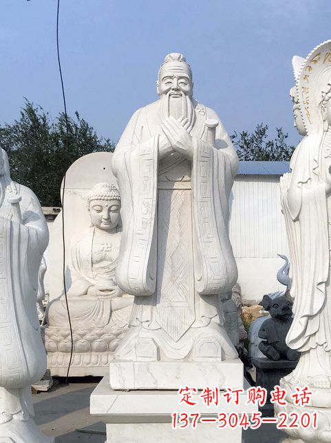 聊城孔子故居的石雕