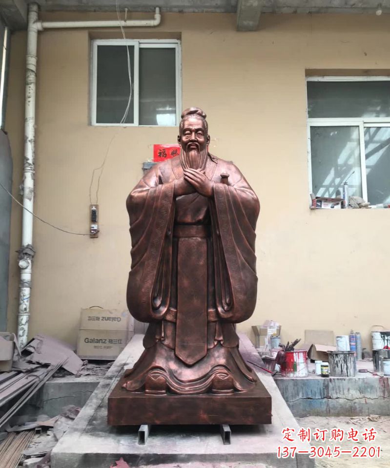 聊城孔子名人雕塑