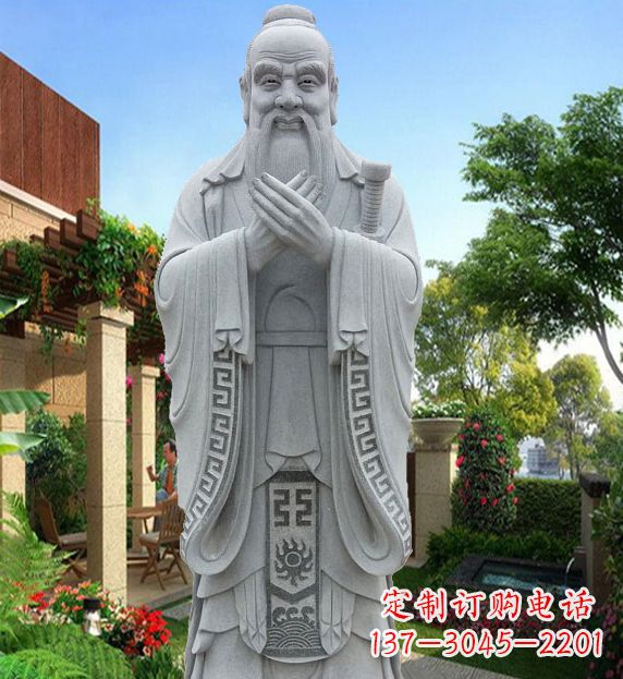 聊城孔子平板铜雕刻