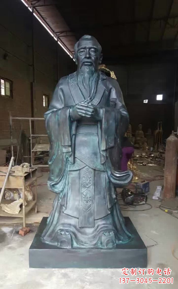 聊城孔子青铜雕塑 (3)