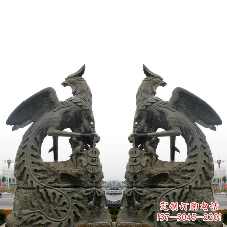 聊城中领雕塑凤凰雕塑,神秘的艺术品