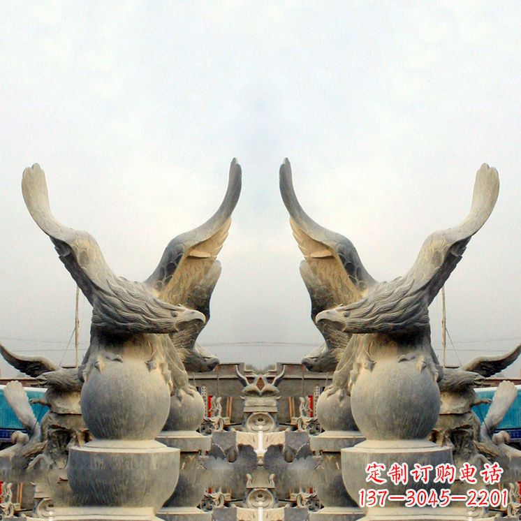 聊城老鹰青石雕塑