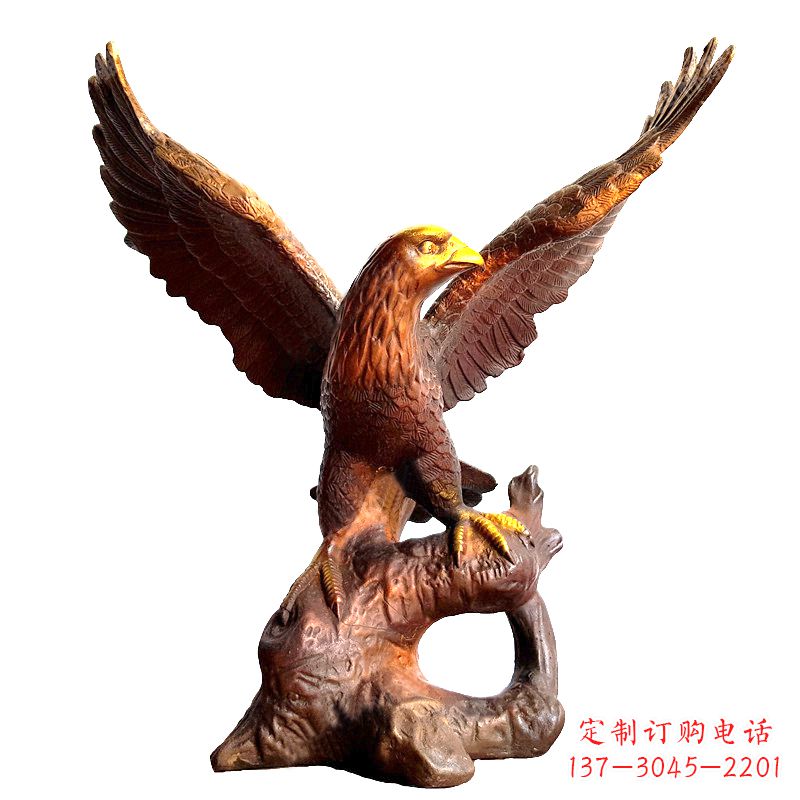 聊城中领雕塑推出的老鹰展翅铜雕绝对是一件可以…