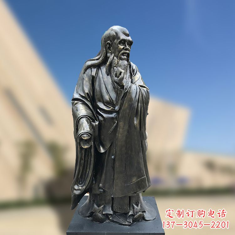 聊城精美老子雕像,体现哲学思考之美
