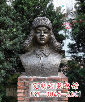 聊城领雕塑:全国首创雷锋青铜胸像