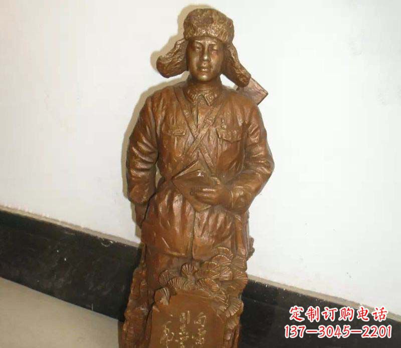 聊城纪念雷锋的精美铜雕