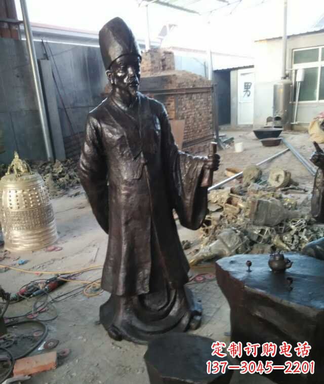 聊城李时珍古代名医铜雕