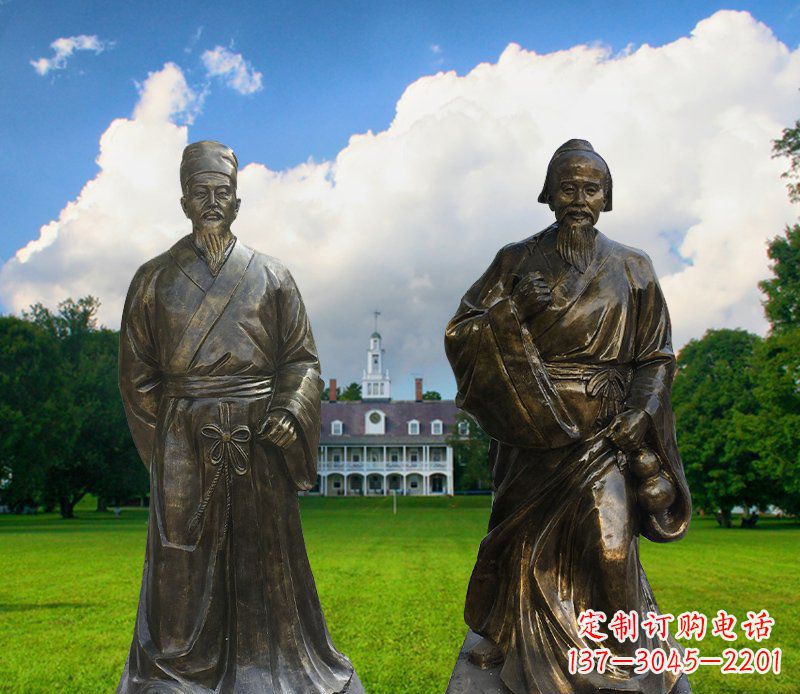 聊城传承古代名人——华佗雕塑