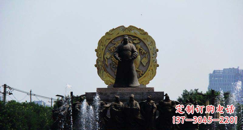 聊城李世民古代名人铜雕