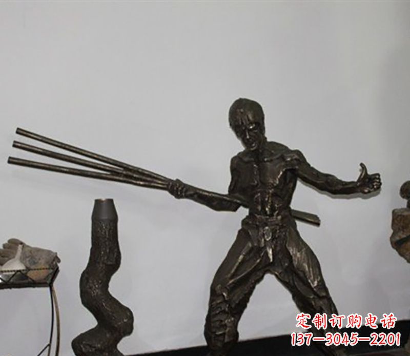 聊城海量李小龙铜雕尽显功夫之美