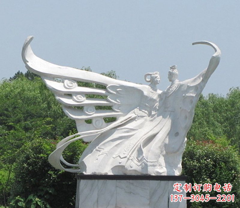 聊城中领雕塑定制经典梁山伯与祝英台雕塑