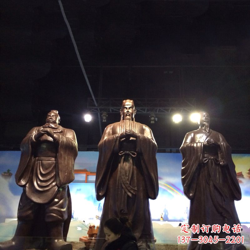 聊城经典绝版,古代风靡,桃园三结义关羽雕塑