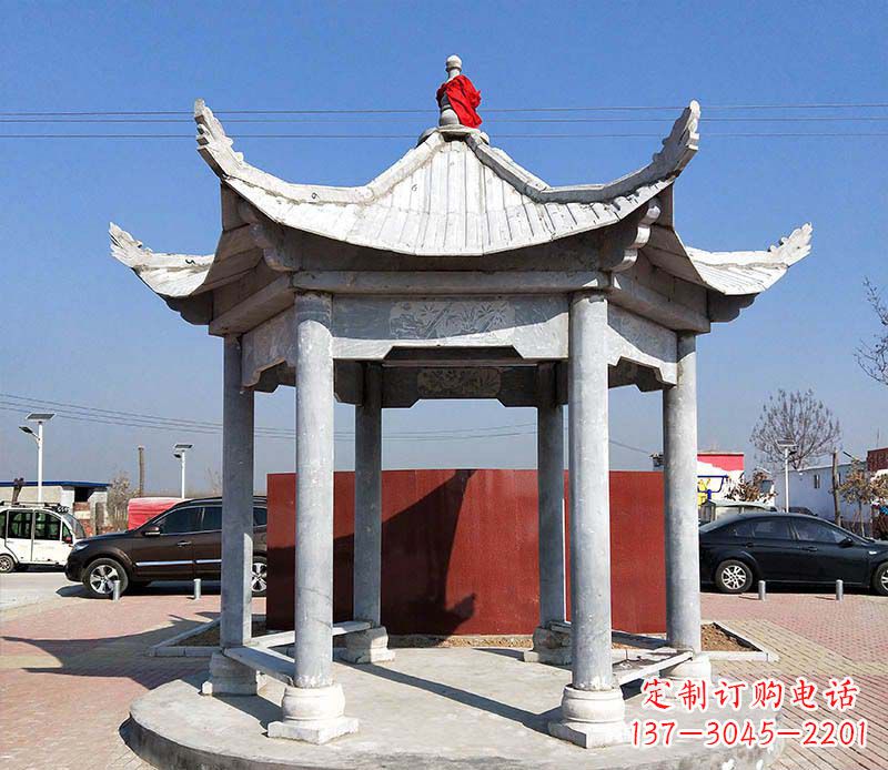 聊城六角仿古凉亭石雕