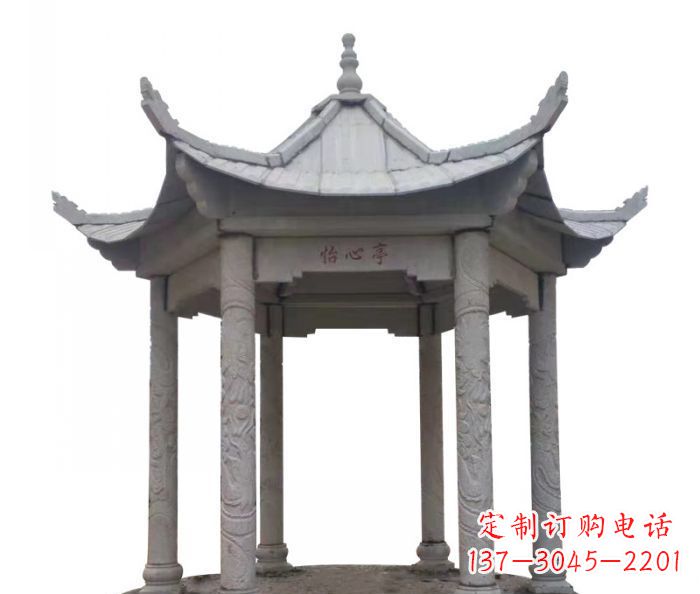 聊城精美凉亭石雕–精细雕刻制作精致的艺术品