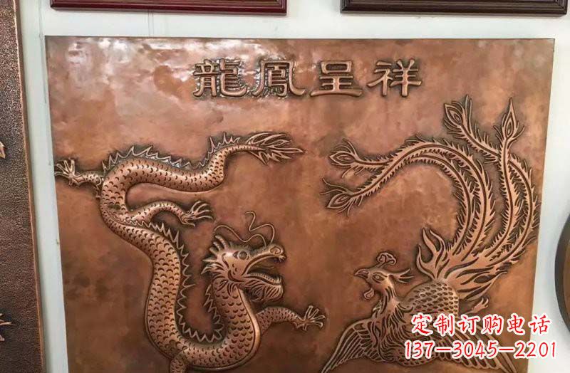 聊城中领雕塑|传统铜雕龙凤精美雕塑