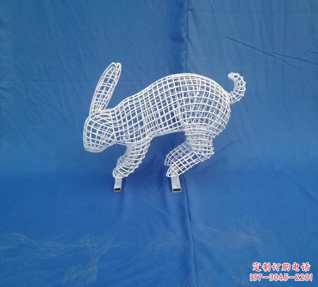 聊城唯美精致的镂空兔子公园雕塑