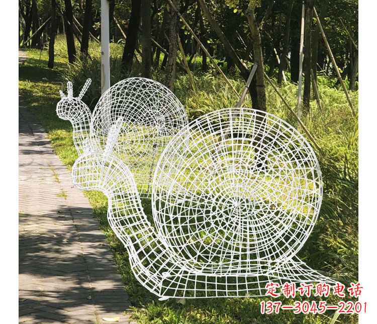 聊城精致镂空不锈钢蜗牛雕塑