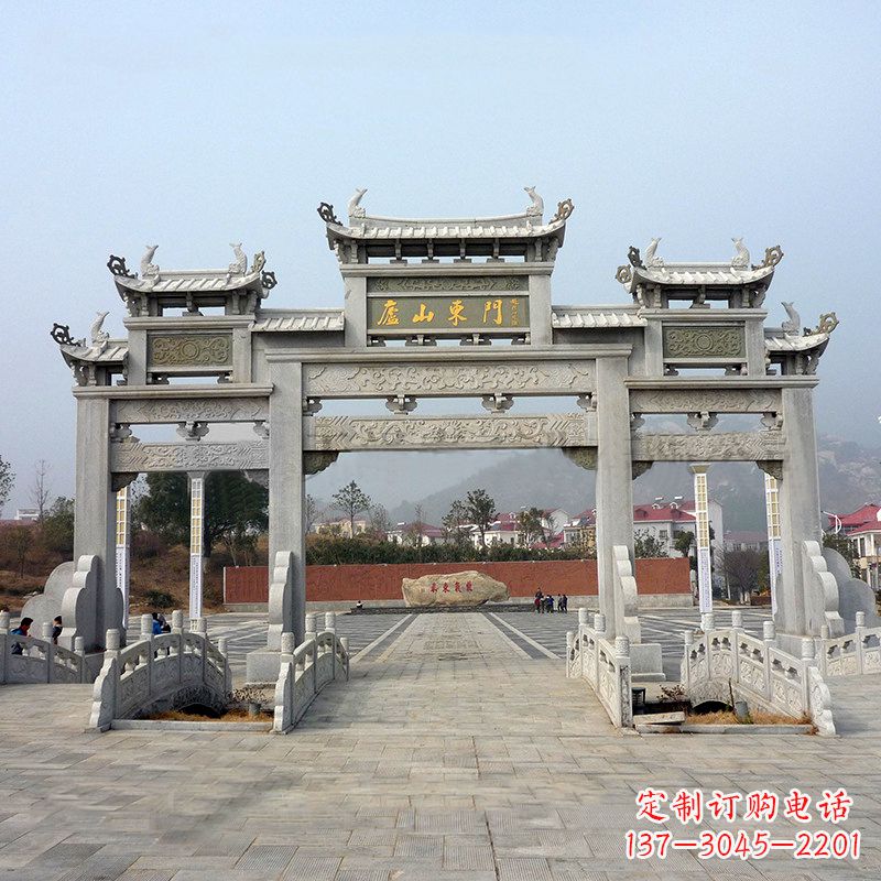 聊城庐山大门石牌坊雕塑特色产品介绍