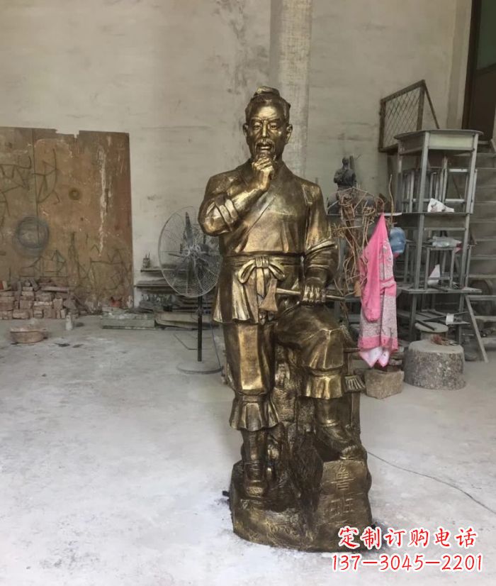 聊城鲁班古代名人铜雕