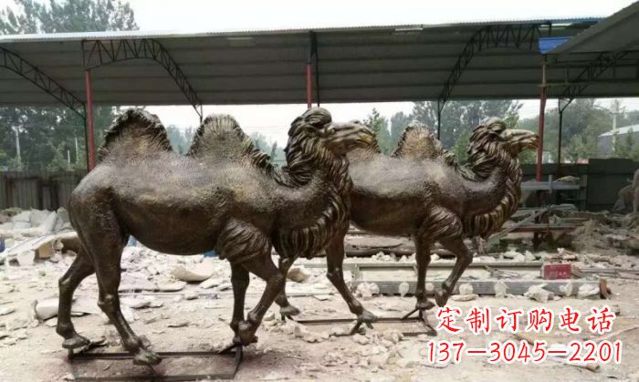 聊城典雅优美的骆驼铜雕