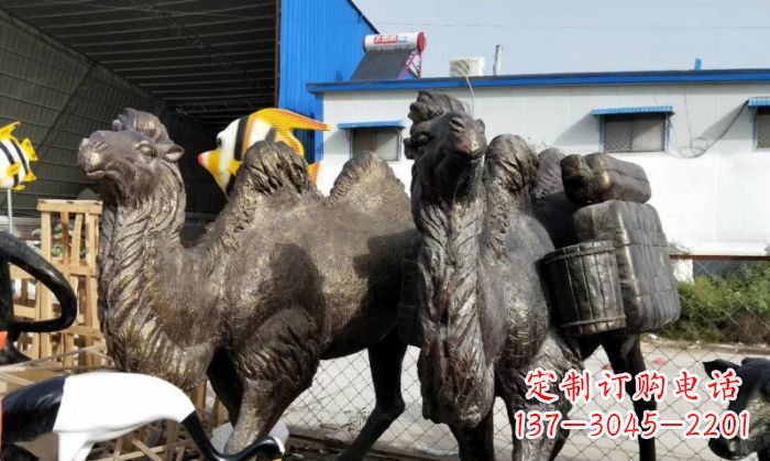 聊城骆驼铜雕塑,刻画最精致的美丽
