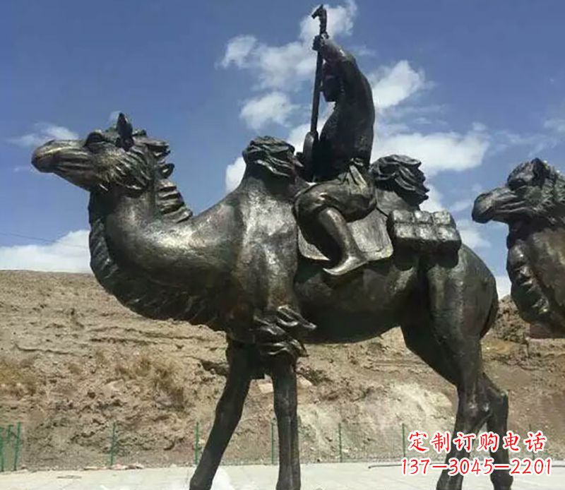 聊城骆驼铜雕,雕塑定制制造商