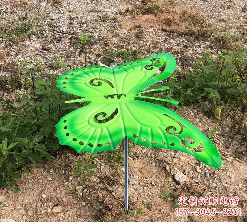 聊城绿色不锈钢蝴蝶雕塑
