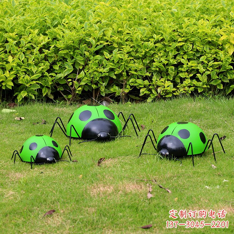 聊城绿色七星瓢虫雕塑